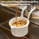 Sink Strainer Basket Automatic Food Waste Drain Basket with Removable Bottom