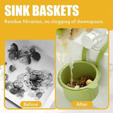 Sink Strainer Basket Automatic Food Waste Drain Basket with Removable Bottom